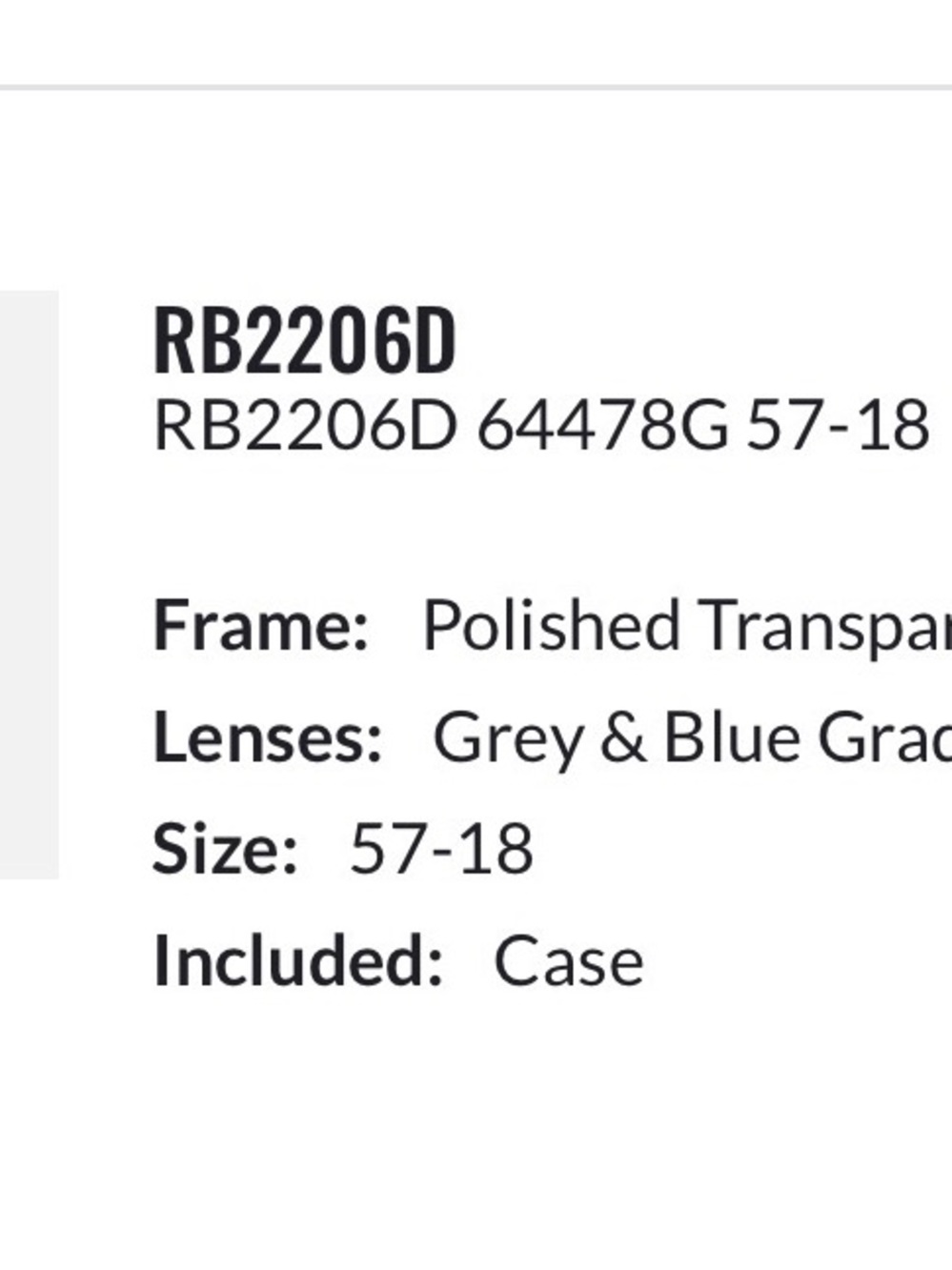 Ray Ban oversized RB2206D - Picture 7 of 7